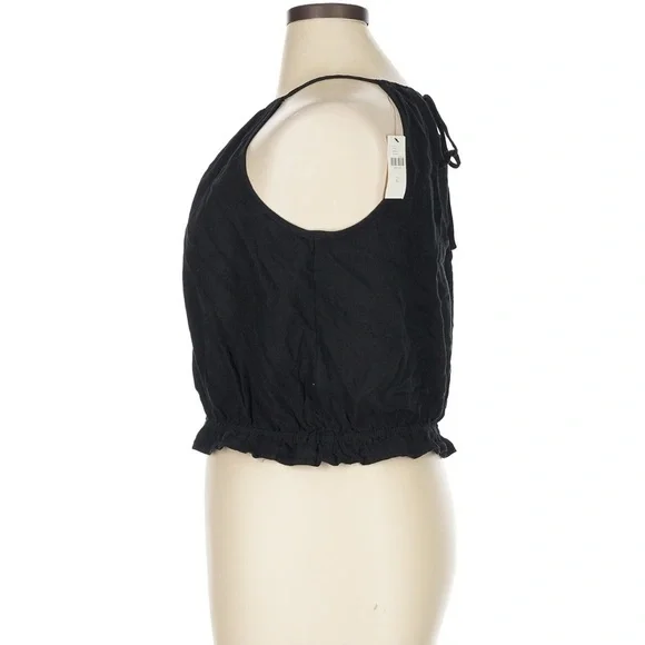 Anthropologie Pilcro Cropped Linen Halter Top, - Picture 9 of 10